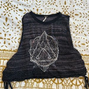 Free People Sacred Geometry Knit Muscle Tee